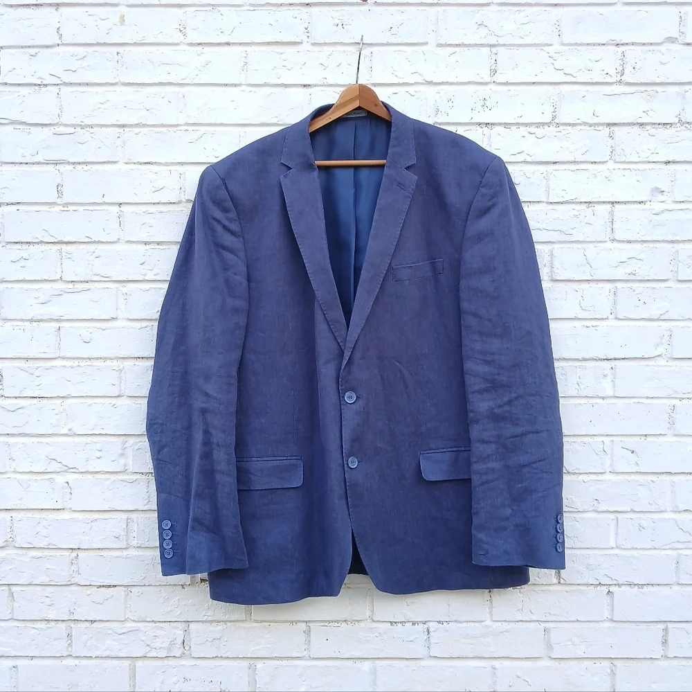 Samuel Windsor 100% Linen Sport Coat Size 46